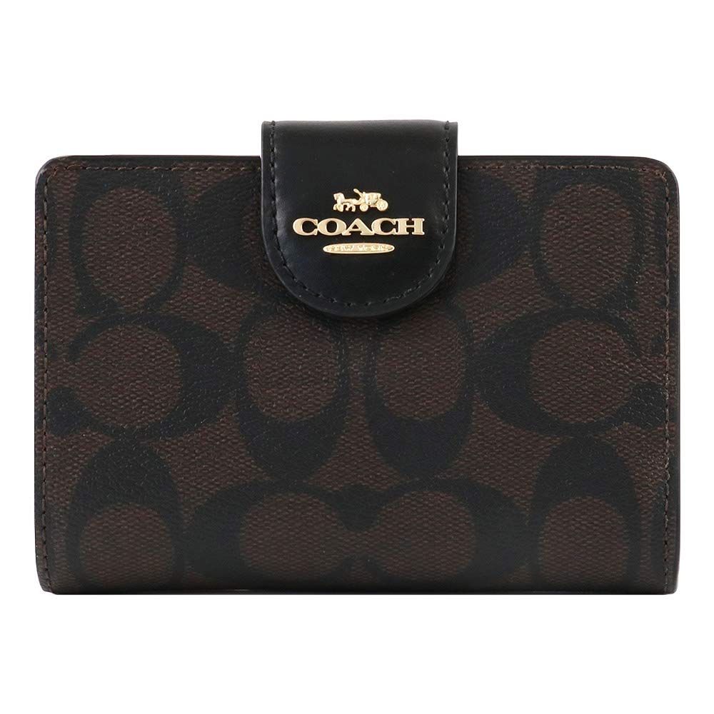 

Wallet Wallet C0082 Signature Mini Wallet Mini Small Brown [Coach] Bi-fold Women s (IMAA8 Black) [Used]