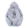 Ladies Cactus Print Hooded Sweatshirt for Women Long Sleeve Casual Plush Pullover Hoodies Loose Fit Autumn and Winter
