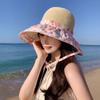 Spring Summer Straw Sun Hat French Style Women's Sun Hat Elegant Seaside Beach Cap  Outdoor