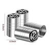 CAT1 4pcs Auto Tyre Accessories Car Tire Valve Caps Air Stem Cover For Volkswagen VW Transporter T5 MTM Passat Caddy Golf Polo Motion