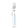 Light luxury Pearl Byen cutlery spoon High appearance level ceramic handle cutlery Steak cutlery Dessert cake fork 1PC