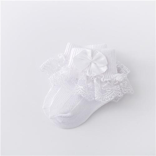 Lawadka 0-24Month Newborn Baby Socks For Girls Cotton Lace Infant Girls Sock Princess Bow Toddler Baby Girls Socks Spring 2023