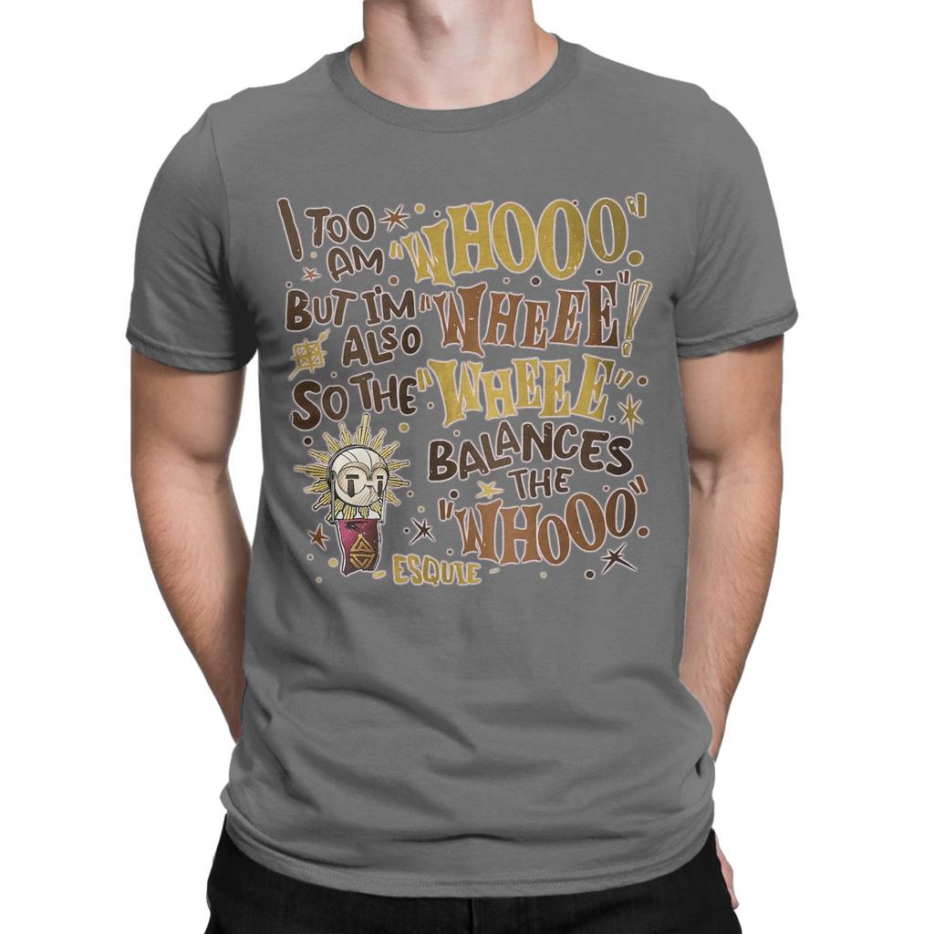 Mens Esquie Clair Obscur Expedition 33 Whooo Wheee Game TShirt Y2K Fashion ShortSleeve Crew Neck Printed TShirt Soft Cotton
