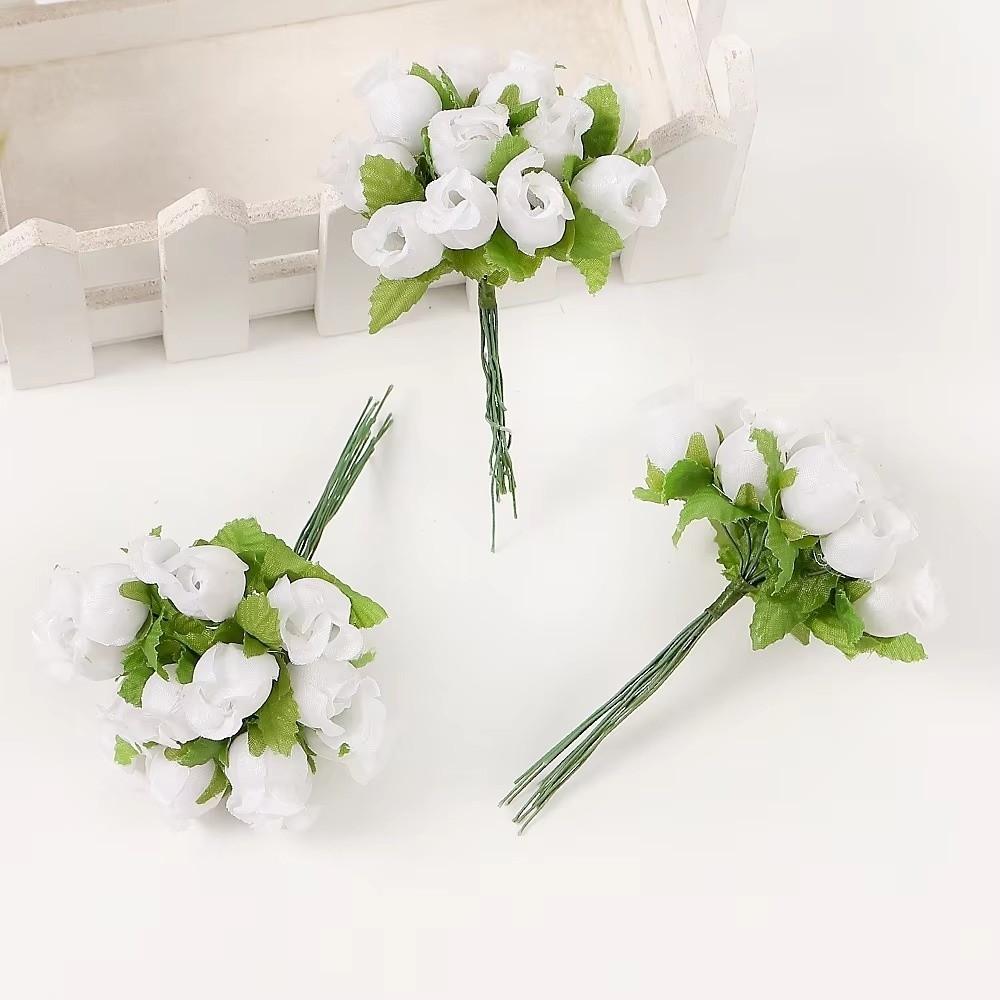 Small Bundle Simulation Flowers 12 Heads Flower Bouquet Creative Wedding Bouquet  Photography Props