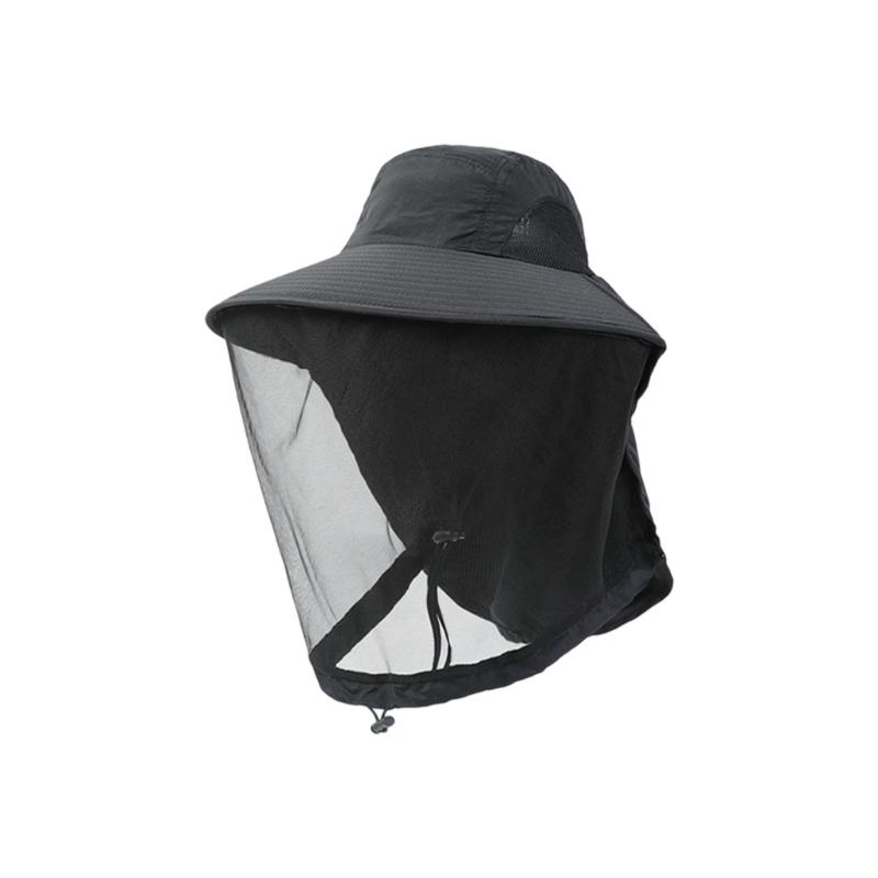 Breathable Insect Proof Face Cover Sun Protective Headgear For Fishing Gardening Outdoor Activity Lightweight Travel Hat