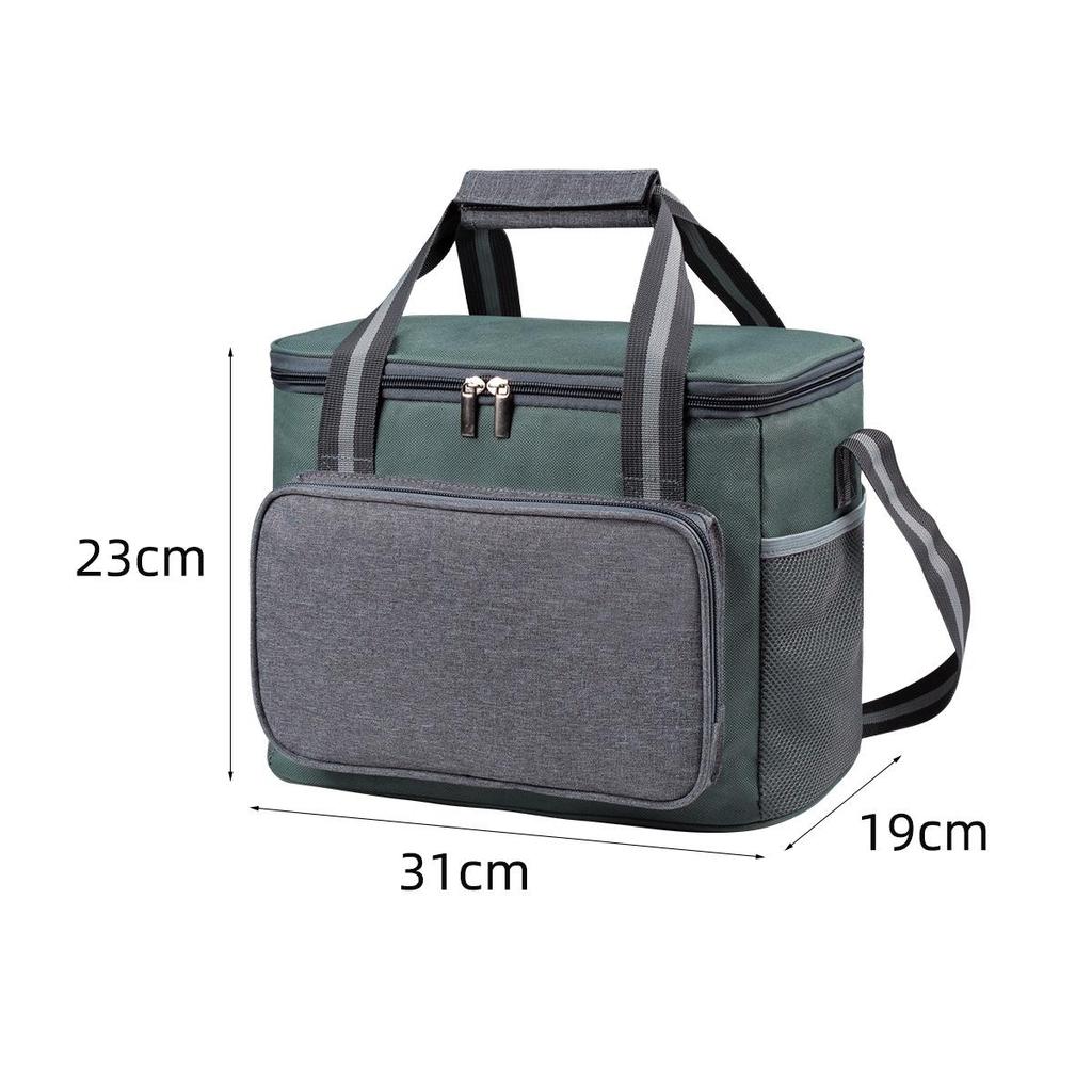 Large Waterproof Insulated Picnic Bag - Oxford Cloth, Portable, Thickened for Outdoor Use