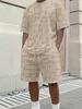 Men's Spring and Summer Casual Short-sleeved Shorts Suit