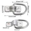 2/4/6/8Pcs Trailer Connector Link D Rings Lashing Hooks  Truck  ATV Boat Kayak