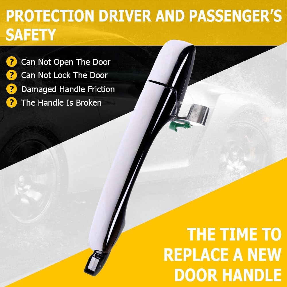 OCPTY Door Handles Exterior Rear Driver Left Side Fit for 2005-2010 for Chrysler 300 2005-2008 for Dodge Magnum Chrome OE 5065801AG 1pcs