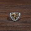 Adjustable Vintage Zodiac Animal Ring Men Women 3D Design Copper Statement Jewelry