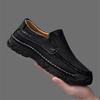 Men Leather Loafers Handmade Casual Shoes Classic Moccasins Walking Slip on Flats Male Business Shoes Driving Shoes