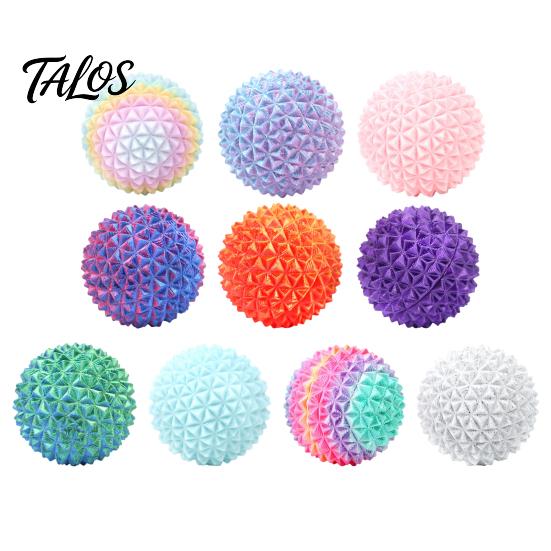 Textured Fidget Ball 3D Printed Rotatable Spiky Ball, Mini for Finger Tactile Stimulator Stress Relief, Portable Decompression Twisting Desk