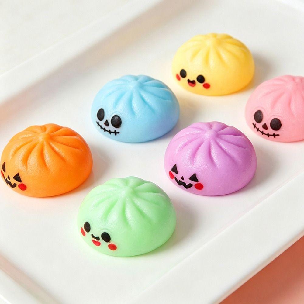 24pcs/set Christmas Squishy Crystal Bun Halloween Fidget Sensory Toy Party Favors
