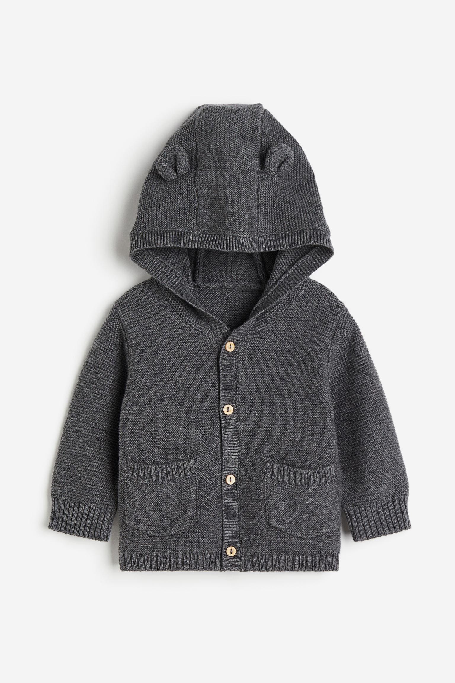 

Hooded cardigan