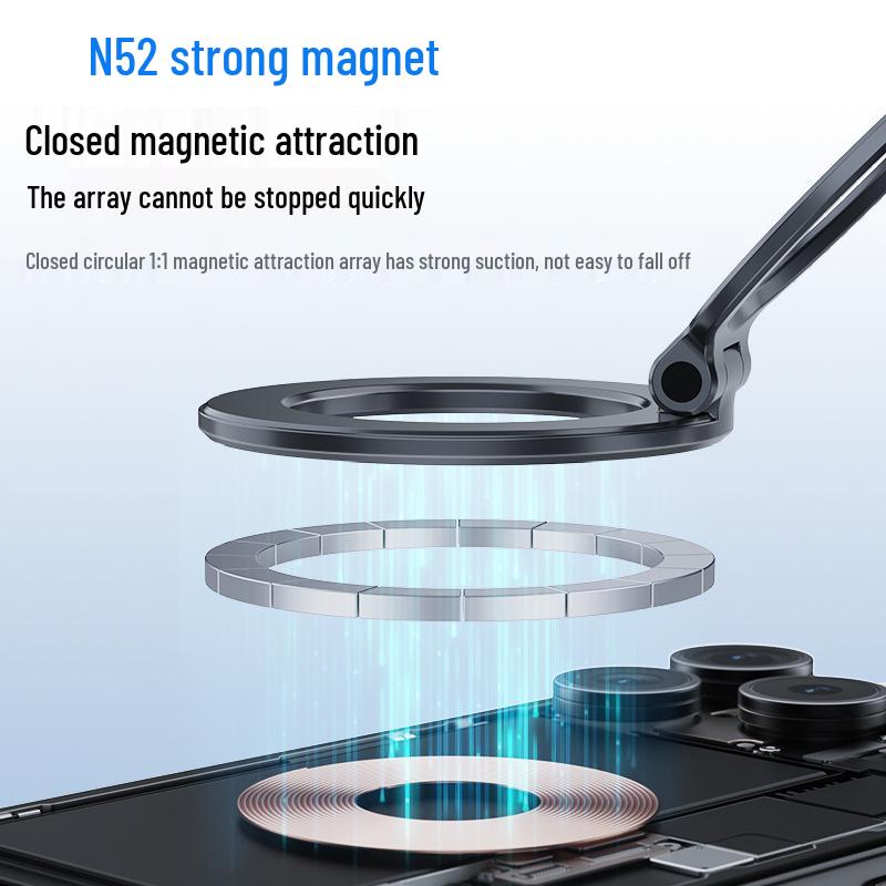 Strong Magnetic Folding Car Phone Holder with 360° Rotation