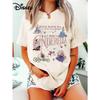 Disney Cinderella Princess Girl Children's Summer T-Shirt Family Parent-Child Clothing Cartoon Casual Loose Short Sleeves