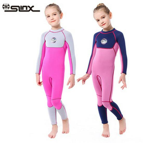 SLINX Kids' Long Sleeve Sun Protection Swimsuit for Snorkeling & Diving
