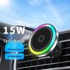 Magnetic Wireless Fast Charger & Ambient Light Phone Holder for Car
