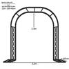 Retro Bronze Wrought Iron Garden Arch Trellis
