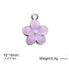 1pc Enamel Flower Charms for Jewelry Making Stainless Steel Gold Pendant for Earring Necklace Bracelet Accessories