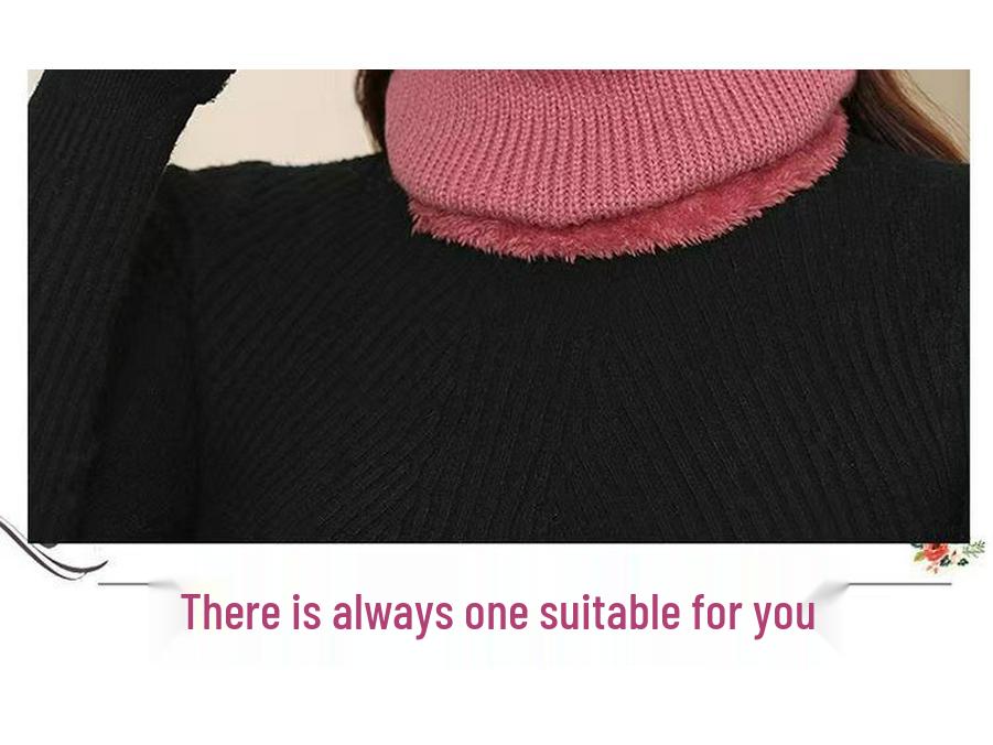 Thickened Rabbit Hair Knitted Wool Hat for Women – Versatile Fashionable Bucket Hat for Autumn and Winter