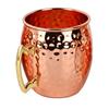 Copper Cocktails Mug with Textured Metallic Finish, Hammered Moscow Mules Cup for Home Dining, Kitchen Bar, Parties, Camping, and Picnics