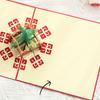 Foldable Christmas Tree Greeting Card Wishing Message Card 3D Pop UP Gift Card  Party Favors Gifts