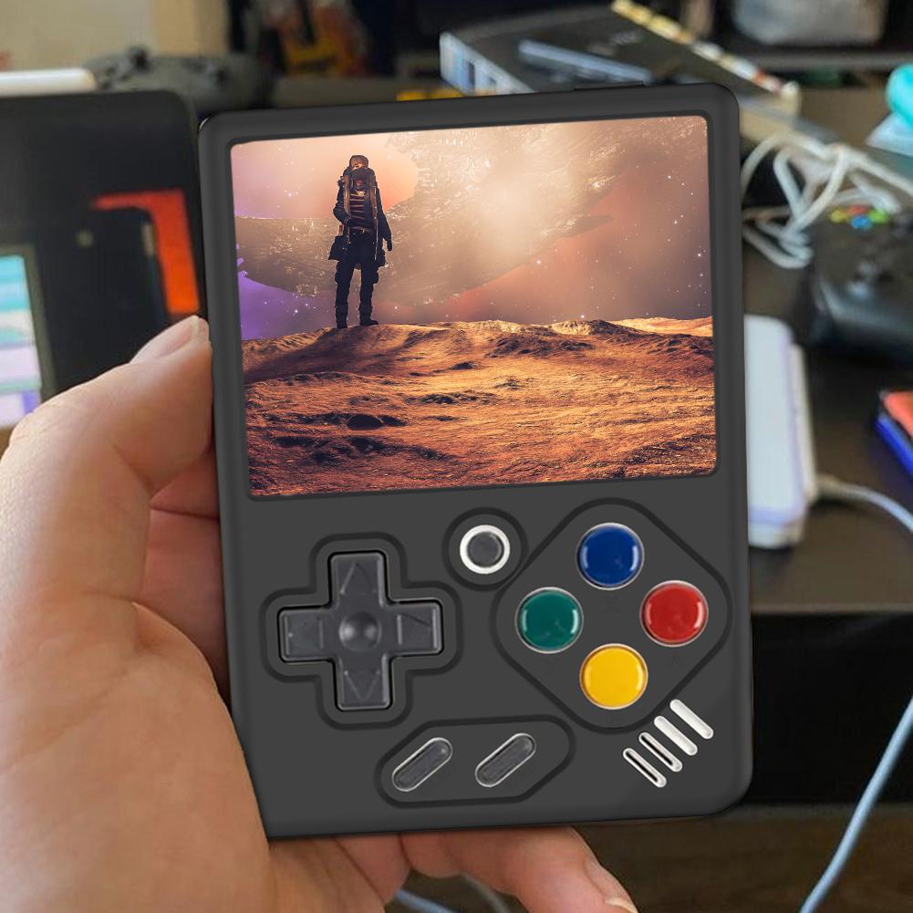 Protective Case for MIYOO Mini V4 Silicone Cover with Lanyard Screen Protector Shell Sleeve Soft Skin Case Game Accessories