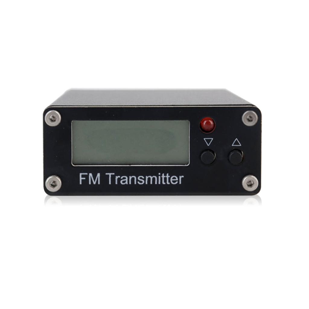 FM Transmitter 0.5W Digital Display Stereo FM Radio Broadcaster 76 108MHz Adjustable Frequency 2000m Range Compact