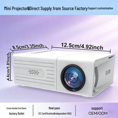 CE-Certified Portable Mini Projector for Cross-border Sale