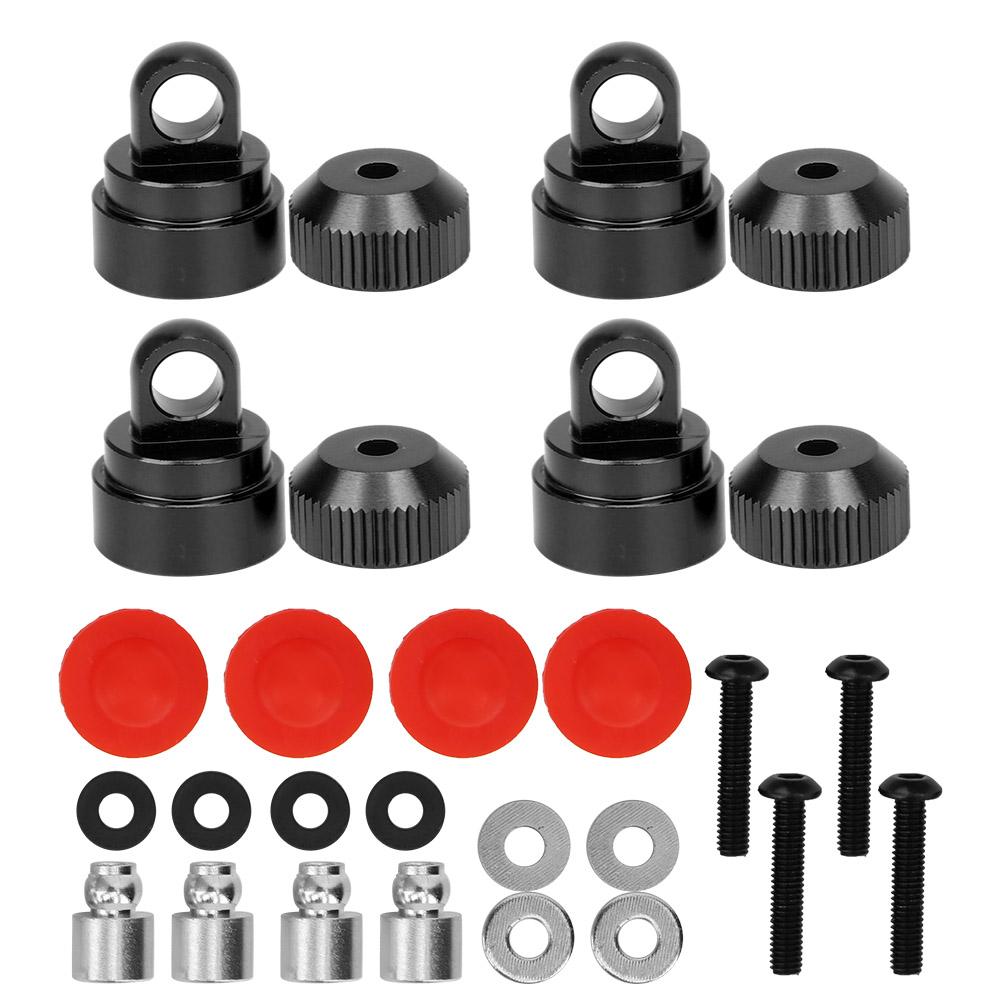 

Aluminium Alloy Shock Absorber Upper Cover Accessory for TRXXAS SLASH 2WD RC Car Black