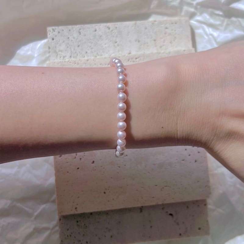 KIETIMOOR Pink Moor Pearl Bracelet (Silver925) Pink Moor Pearl Silver Bracelet