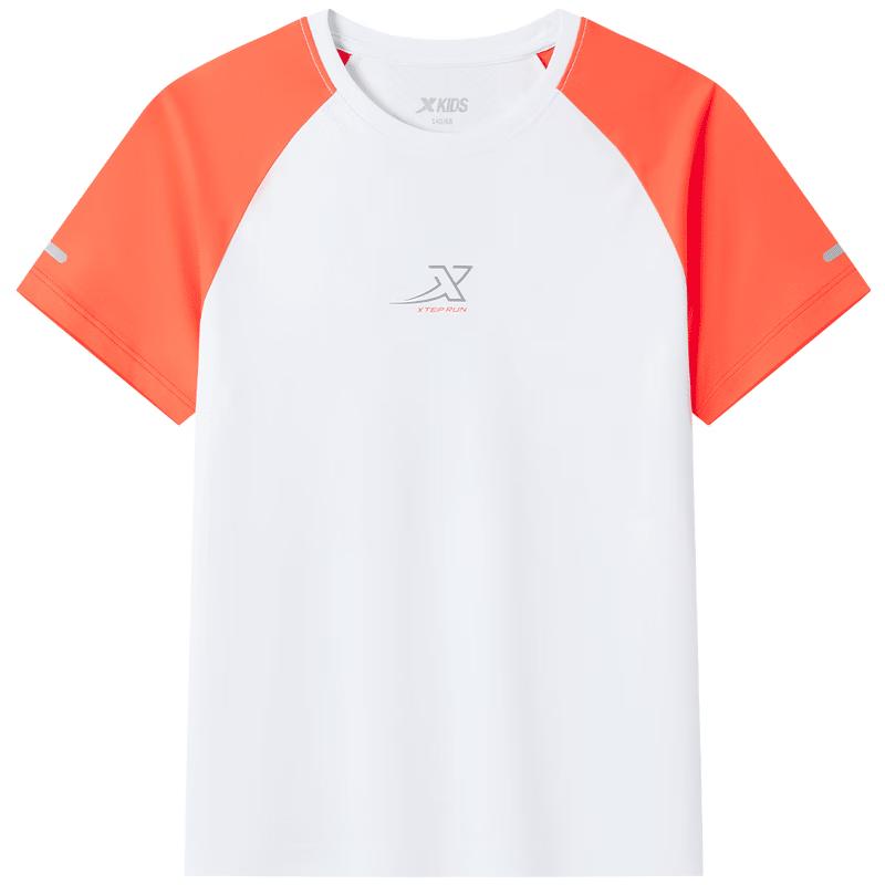 

XTEP Boys Quick-Dry Shield Print Short Sleeve T-Shirt 140