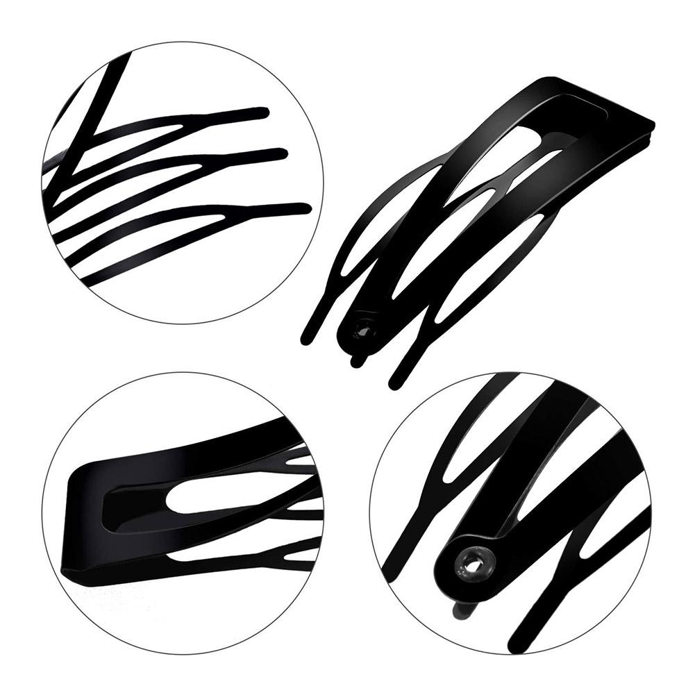 10 Stück Doppelgriff Haarspange Metall Druck Haarspangen Salon Damen Clips Kein Haar Tragbar Biegen Haard W5Q1