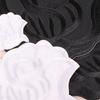 Embroidery label, black and white roses, sheets, fill smoke holes, down jacket patches, clothing accessories, self-adhesive stickers