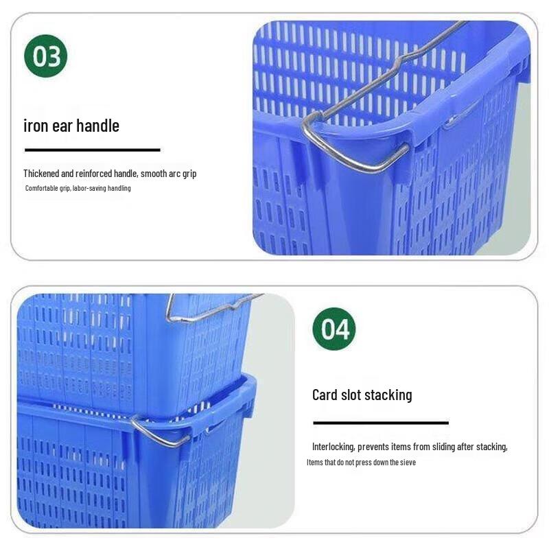 Guraide Heavy-Duty Stackable Plastic Storage Crate