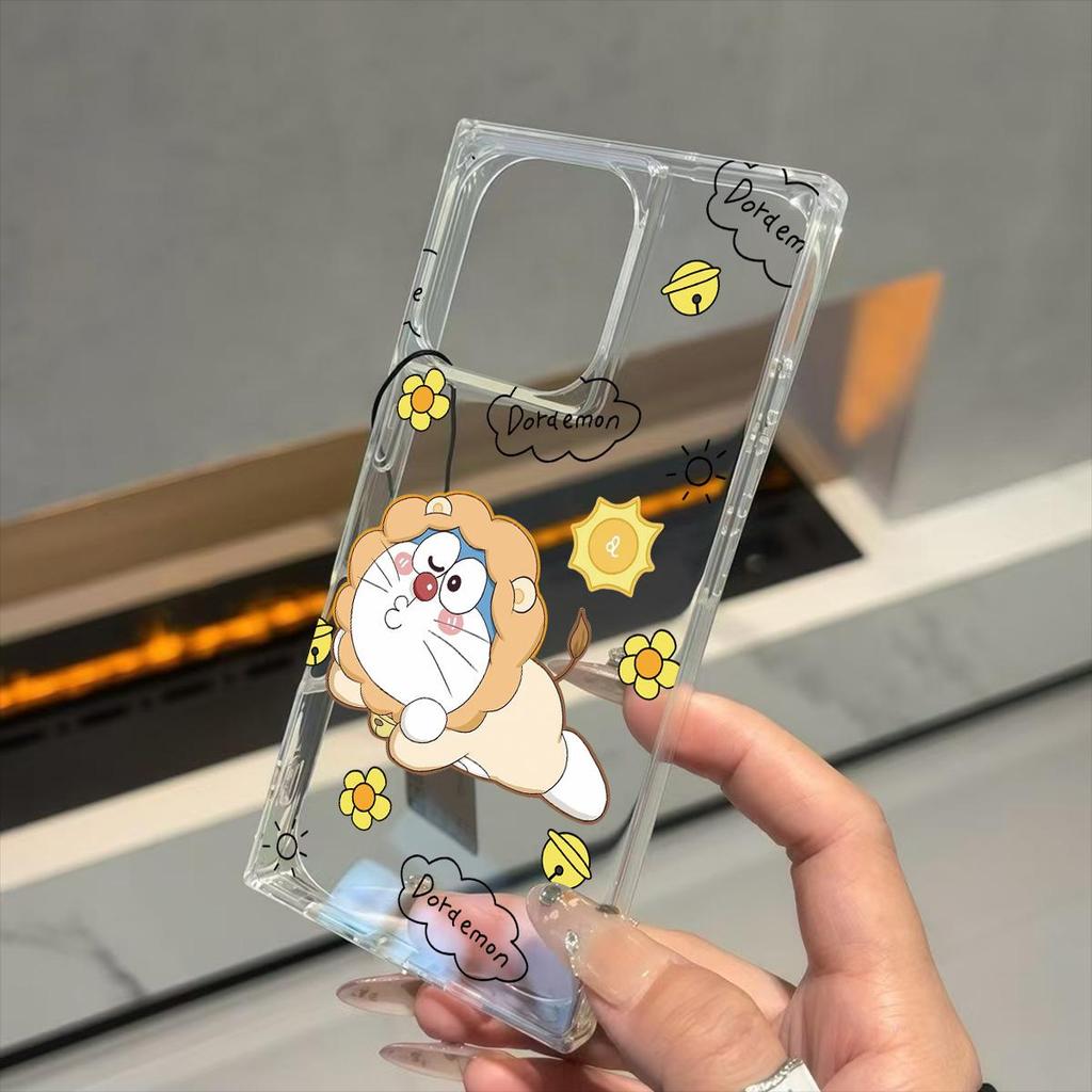 Clear Square Back Tube Case Protection For iPhone 16 ProMax 11 12 15 Plus 14 Pro Max 13 Anti-Oxygen,The Eccentric Cat Pattern Casing