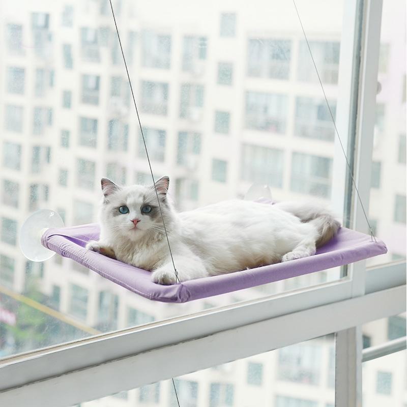 Pet Cat Hammock Hanging Cat Bed Bearing 20Kg Cat Sunny Window Seat Mount SunBathing Cat Nest Cat Windows Perch Pet Supplies