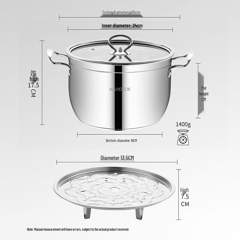 Midea Chef Stainless Steel Multi-Use Steamer Pot