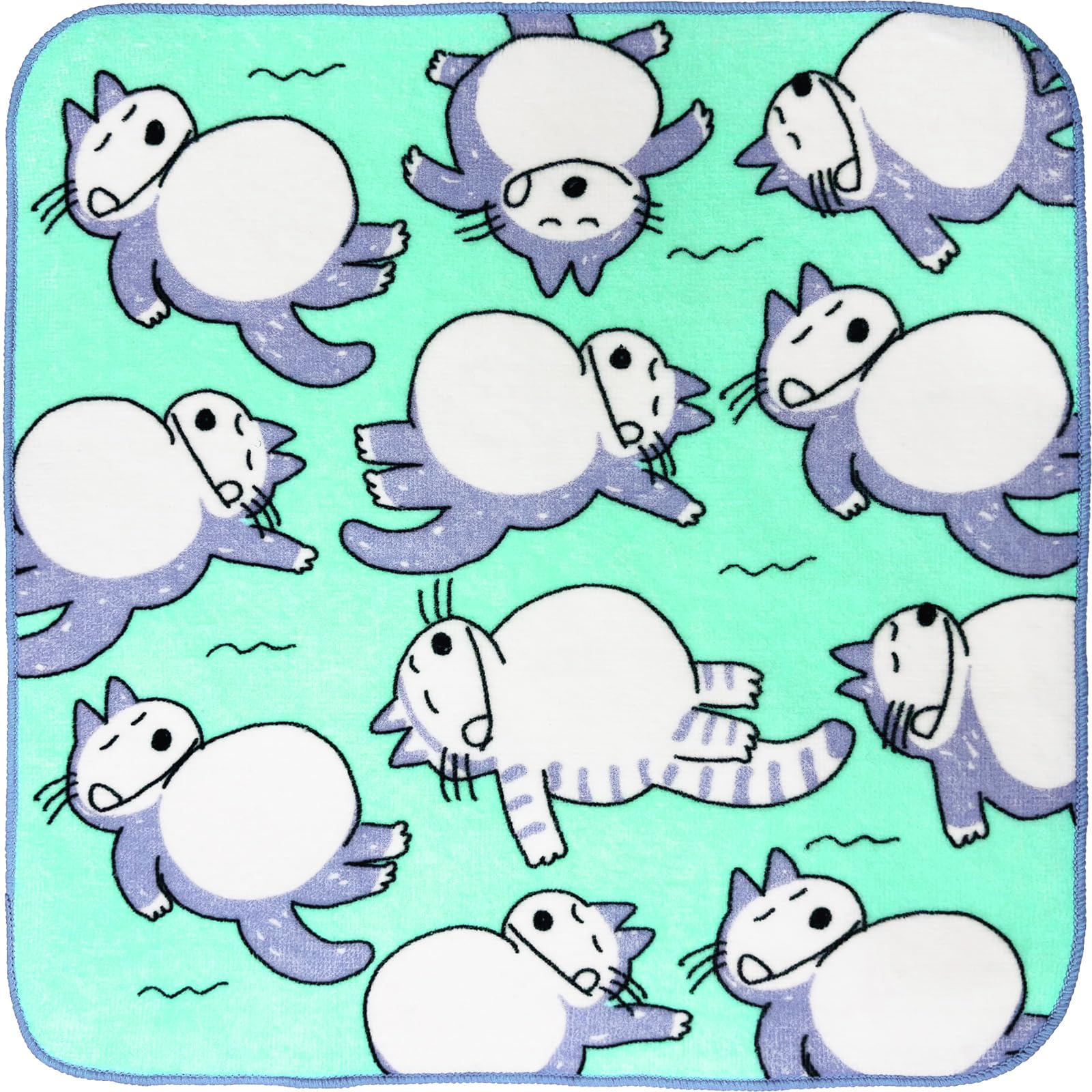 Hayashi Mini 25 x 25 11 Floating PP410200 Towel, Approx. cm, Cats, Design,