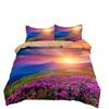 Three-Piece Beautiful Landscape 3D Bedding Grassland Printing Quilt Cover Home Textile