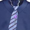 Boys Girls Cute Bear Pearls Chain Striped Necktie Children School Uniform Adjustable Pre Tied Ties for Wedding Parties