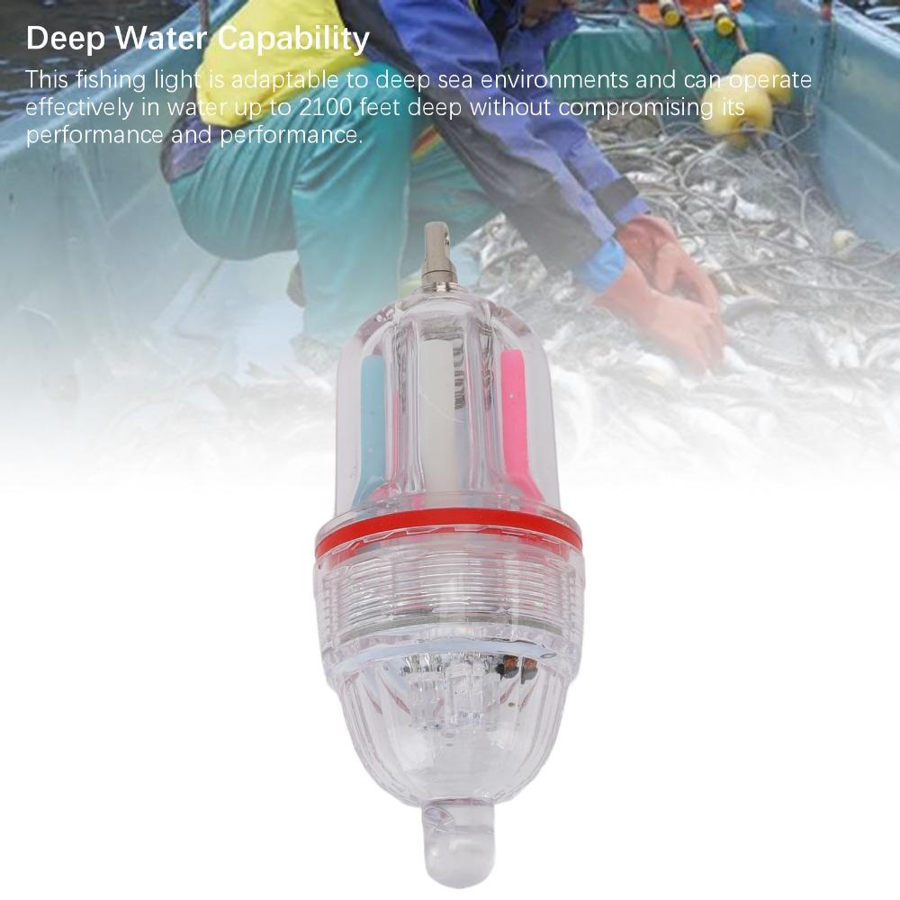 Flashing LED Fishing Light Battery Powered Fishing Lure Light  Deep Sea Night Fishing