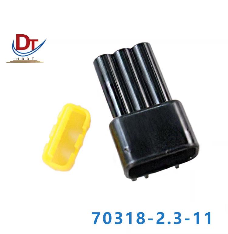 Waterproof 3-Pin Black Automotive Wire Harness Connector Housing DJ70318-2.3-11 for Vehicles