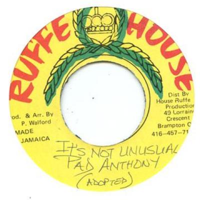 7inch Record PAD ANTHONY - It's Not Universal Ruffe House 1995 Canada Reggae, Ska & Dub