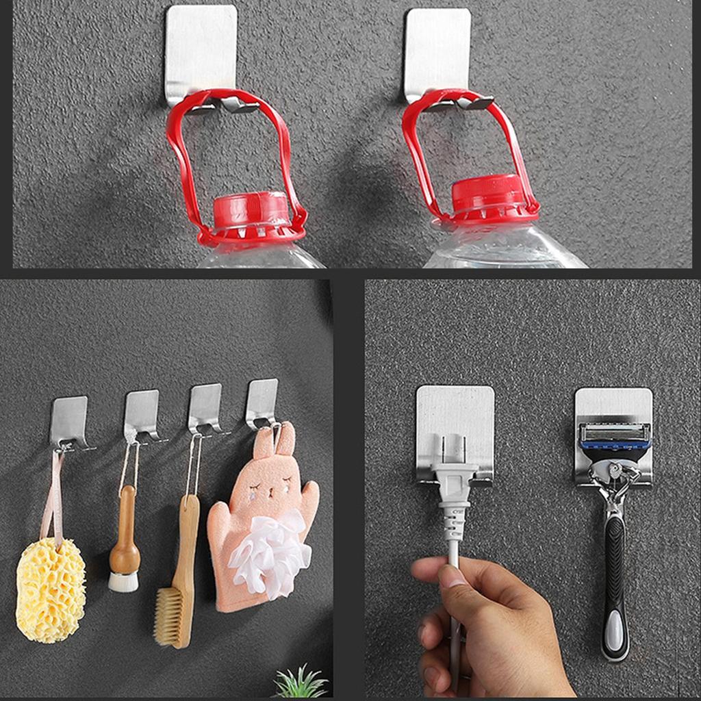 Shaver Holder Heavy Duty Bathroom Hook Stand Wall Shaver Stand Shower Organizer For Loofah Robe Gadgets Coat Key Kitchen