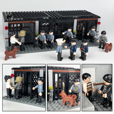 MOC 1602B Scorpion Cave Prison Cell Small Particle Building Blocks Chicken Wire Cage Scene Toy Set