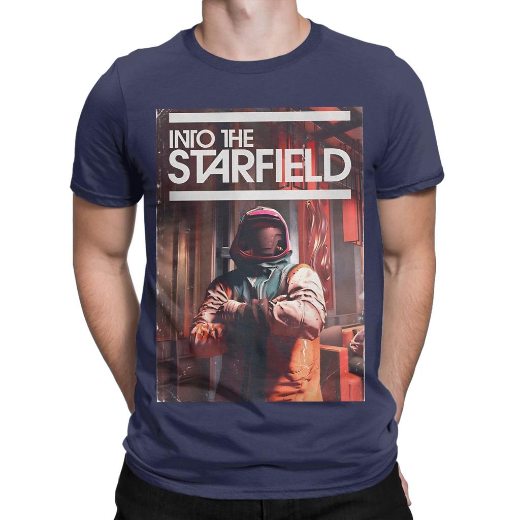 Starfield Graphic Funny 100 Cotton Tshirt Sstarfield Tops Tees For Unisex