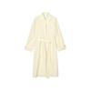 Less Women's Autumn Loose Straight Lapel Long Trench Coat