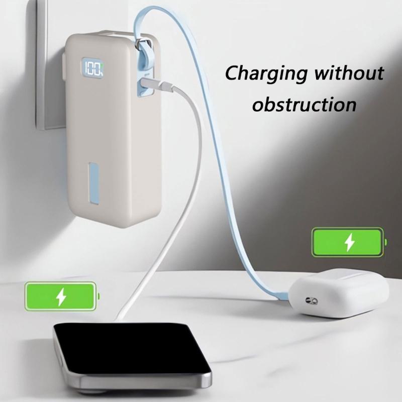 Starke Schutzhülle Stoßfest & Stilvolle Designs Aufbewahrungstasche Leicht zu Tragen für Anaker 10000mAh 3-in-1 Powerbanks